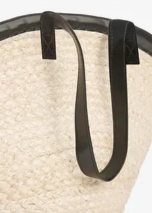 Shoppingväska med halmlook, bonprix