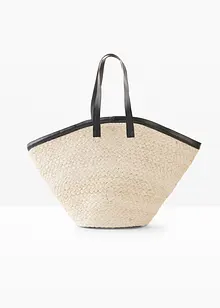 Shoppingväska med halmlook, bonprix
