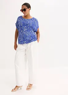 Mönstrad oversizetopp, bonprix