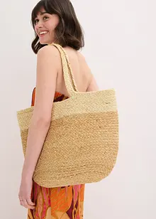 Shoppingväska med halmlook, bonprix
