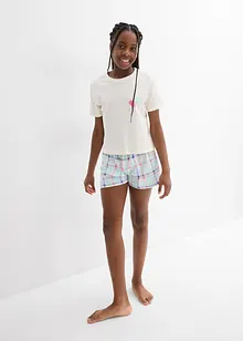 Pyjamas med shorts, av ekologisk bomull (4 delar), bonprix