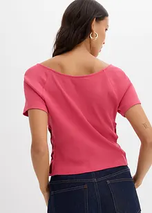 Figurnära topp i ren ekologisk bomull, bonprix