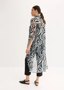 Lång blus i chiffong, bonprix