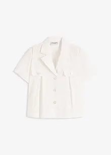 Kort blus i bomullspoplin, bonprix