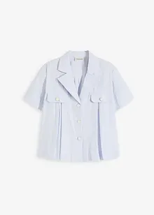 Kort blus i bomullspoplin, bonprix