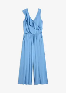 Jerseyjumpsuit med volang, bonprix