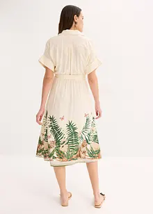 Skjortklänning med bårdmönster, bonprix