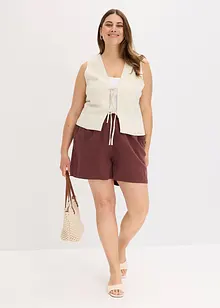 Shorts med viss del linne, bonprix