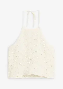 Stickat halternecklinne, bonprix