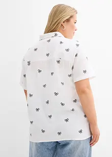 Kortärmad muslinblus, bonprix