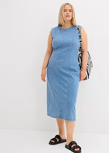 Jeansklänning av ekologisk bomull med stretch, bonprix