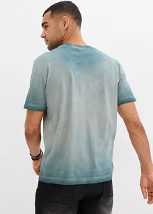 T-shirt med tvättade effekter, av ekologisk bomull, bonprix