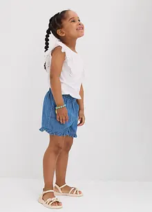 Jeansshorts för barn i följsam bomull, bonprix