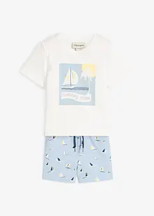 T-shirt och shorts för barn (2 delar) i ekologisk bomull, bonprix