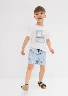 T-shirt och shorts för barn (2 delar) i ekologisk bomull, bonprix