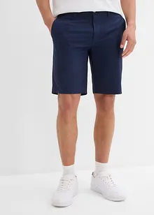 Stretchiga bermudas i chinosmodell (2-pack), normal passform, bonprix
