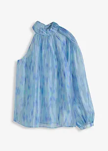 One shoulder-blus i chiffong, bonprix