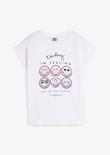 Topp med smiley-motiv, av ren bomull, SmileyWorld