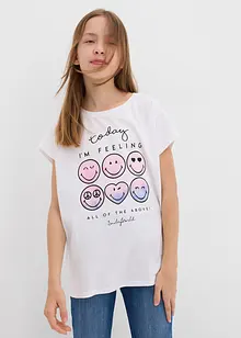 Topp med smiley-motiv, av ren bomull, SmileyWorld