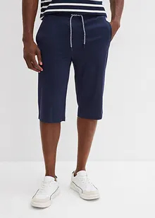 Jerseyshorts i lång modell av ekologisk bomull (2-pack), bonprix