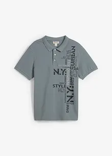 Pikétröja av ren bomull Slim Fit, korta ärmar, bonprix