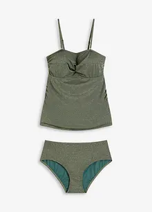 Tankini (2 delar) med glittertrådar, bonprix