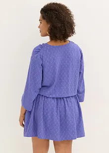 Kort klänning av material med textur, bonprix