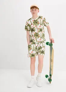 T-shirt och shorts för barn i piké av ekologisk bomull (2 delar), bonprix