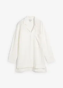 Skjortblus i mjuk viskosmix, bonprix