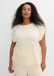 Oversizetopp med stickad look, bonprix