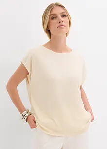 Oversizetopp med stickad look, bonprix