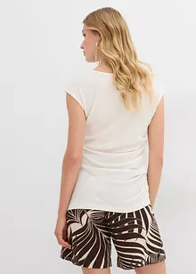 Topp i kräppat material med struktur, bonprix
