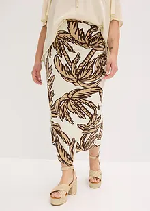 Jerseykjol i mjuk viskosmix, bonprix