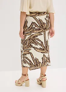 Jerseykjol i mjuk viskosmix, bonprix