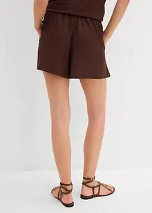 Dra på-shorts i kräppat material med struktur, bonprix