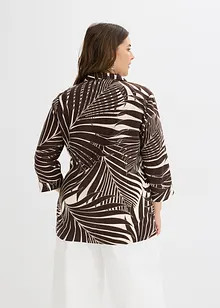 Kimonoblus i linnelook, bonprix