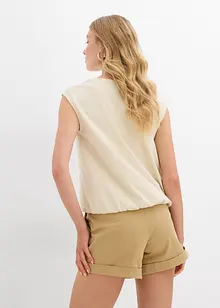 Topp med resårmuddar, bonprix