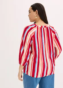 Blus av viskosmaterial med struktur, bonprix