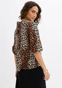 Blus av fintrådig viskosmix, bonprix