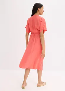 Tunikaklänning i krinklat material, bonprix