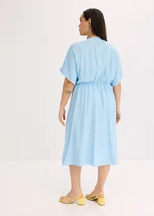 Tunikaklänning i krinklat material, bonprix