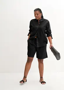 Bermudas i linne och bomull, bonprix