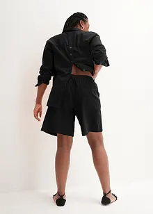 Bermudas i linne och bomull, bonprix