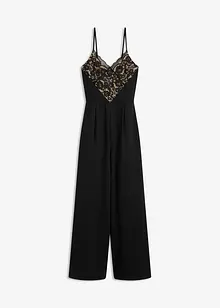 Jerseyjumpsuit med spets, bonprix