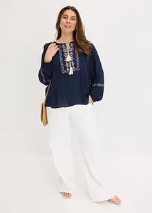 Oversizeblus med broderi, bonprix