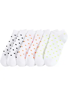 Ankelstrumpor med ekologisk bomull (6-pack), bonprix