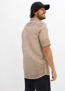 Kortärmad skjorta med tvättad look, bonprix