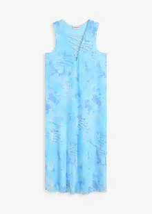 Mellanlång klänning med mesh, bonprix