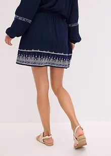 Minikjol med broderi, bonprix