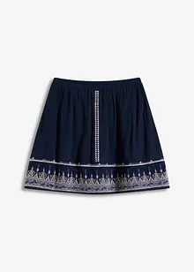 Minikjol med broderi, bonprix